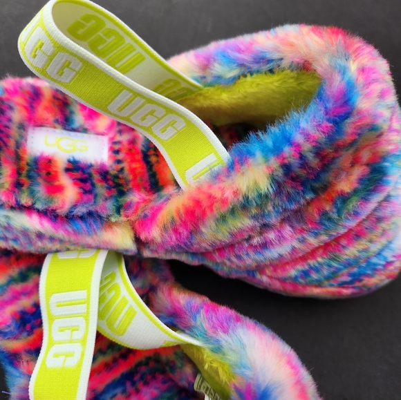 NWT Ugg Fluff Yeah Pixelate slippers - Picture 5 of 7